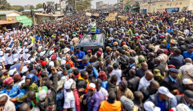 President William Ruto in Embakasi